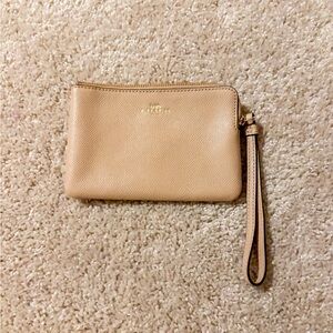 Coach Beige Wristlet